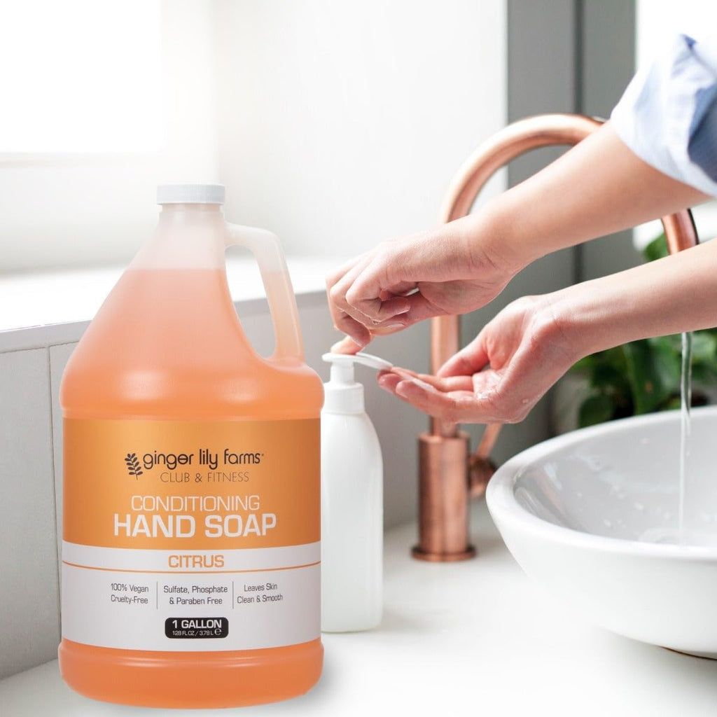 Ginger Lily Farms Club Conditioning Hand Soap Refill – 1 Gallon, Vegan & Cruelty-Free, Citrus