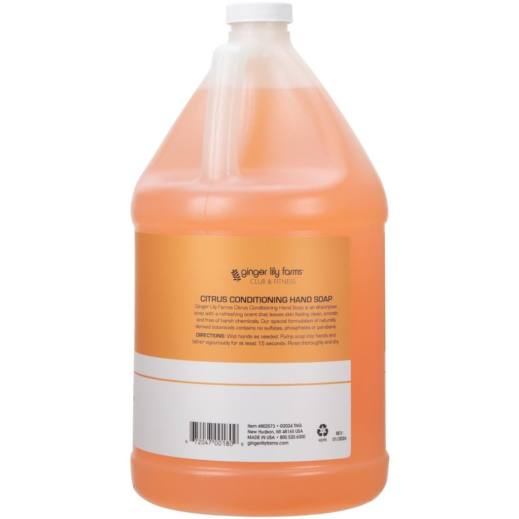 Ginger Lily Farms Club Conditioning Hand Soap Refill – 1 Gallon, Vegan & Cruelty-Free, Citrus