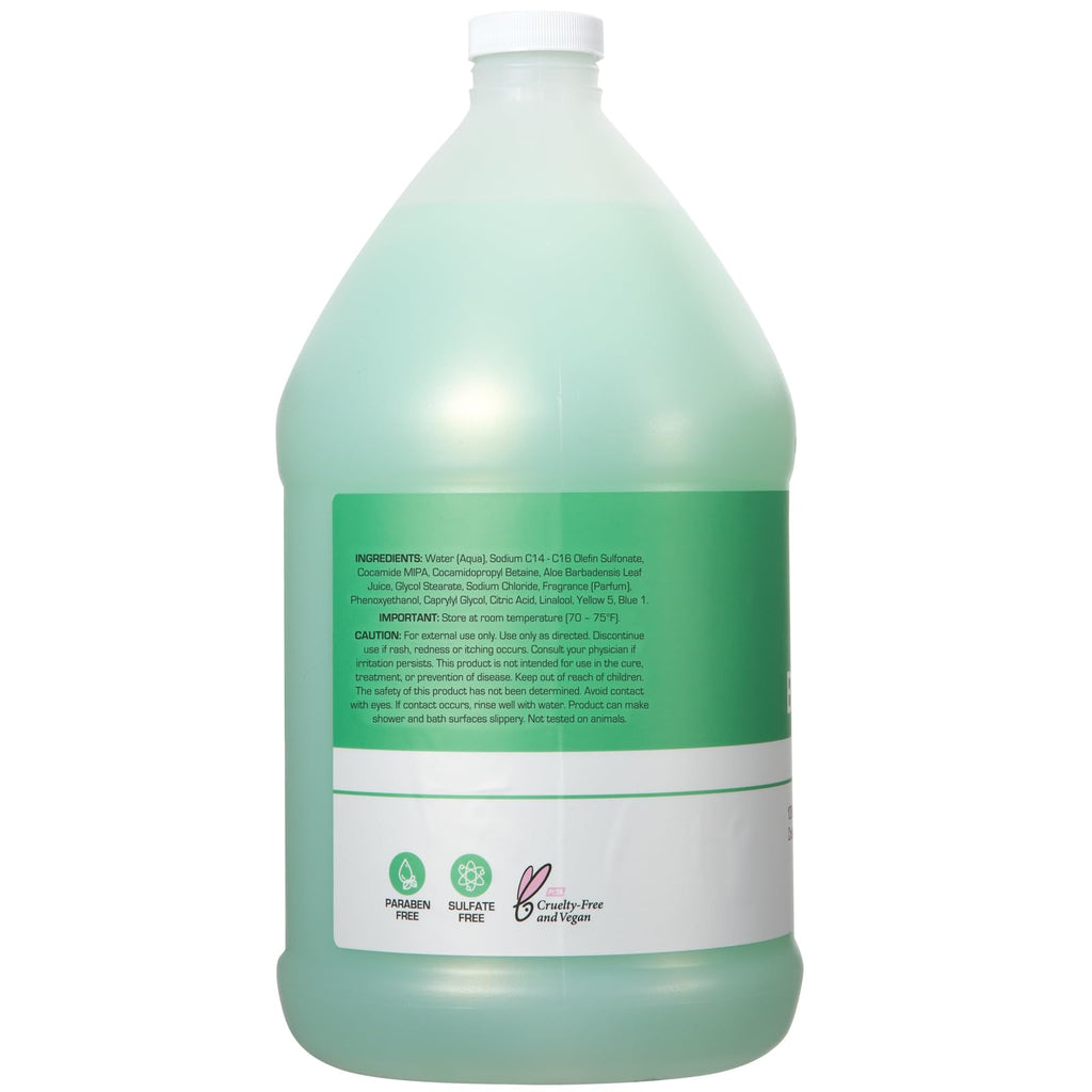 Ginger Lily Farms Club & Fitness Nourishing Body Wash – Vegan, Cruelty-Free Aloe Scent (128 Fl Oz x4)