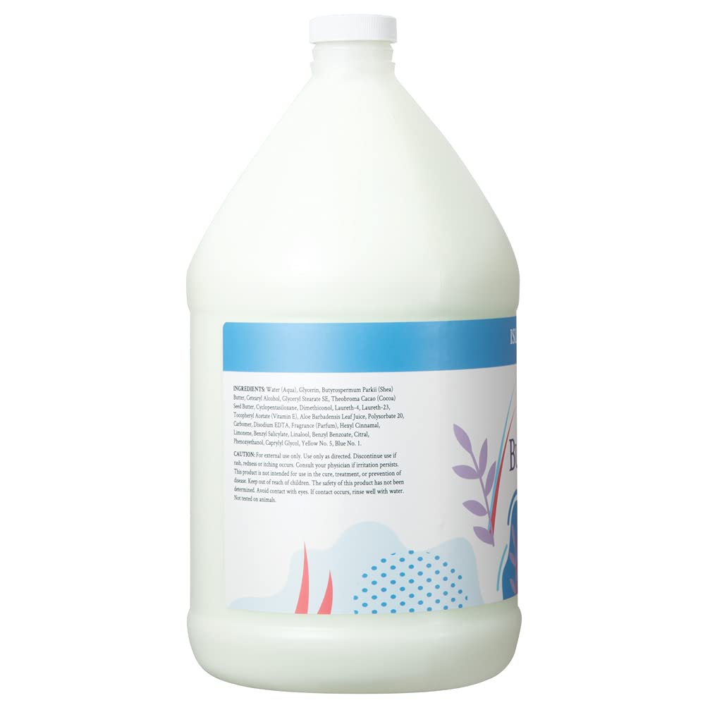 Ginger Lily Farms Botanicals Soothing Butter Lotion – Island Tranquility, 1 Gallon Refill, Vegan & Cruelty-Free