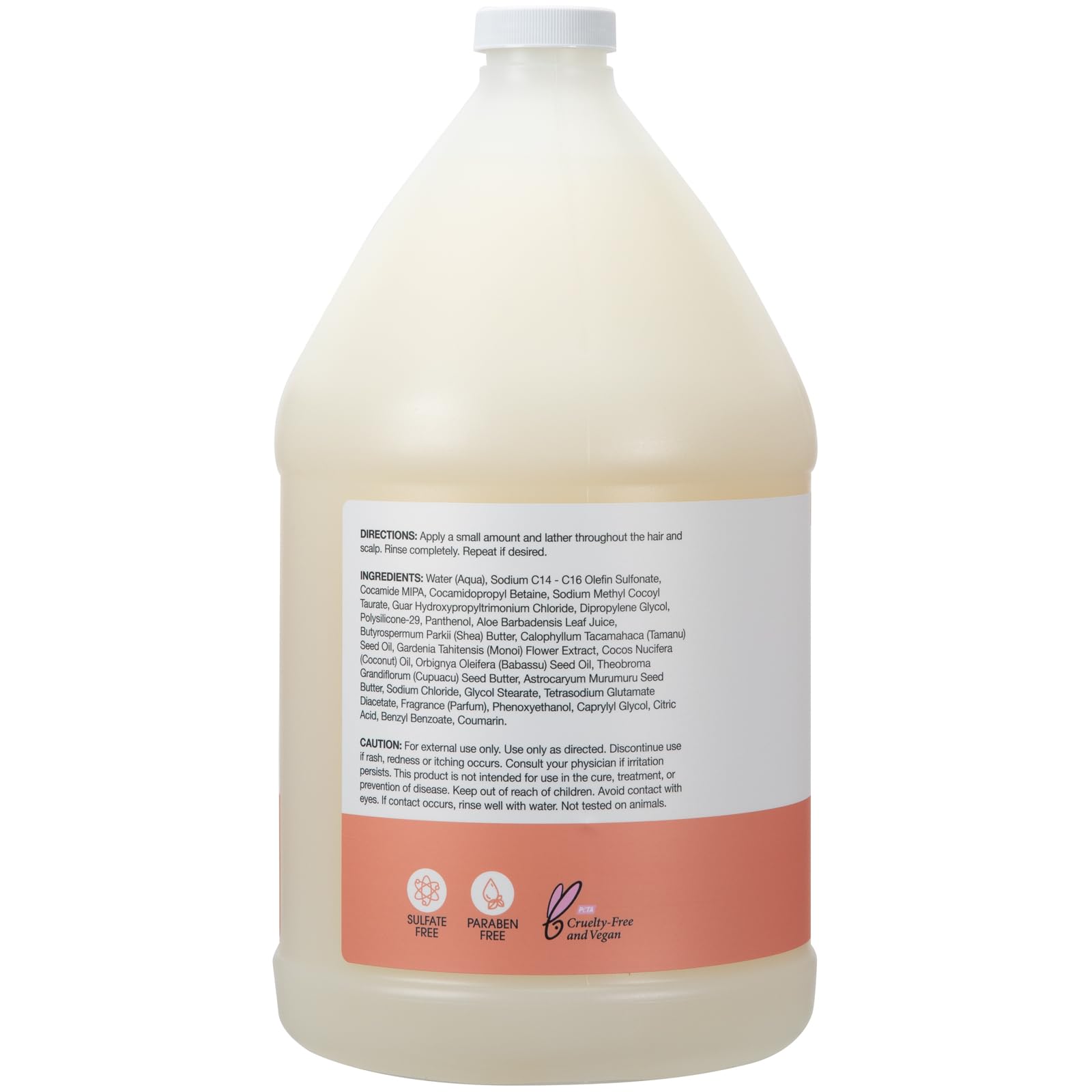 Ginger Lily Farms Salon Formula FrizzFreeze Pro Anti-Frizz Shampoo – 1 Gallon Refill, Vegan & Cruelty-Free