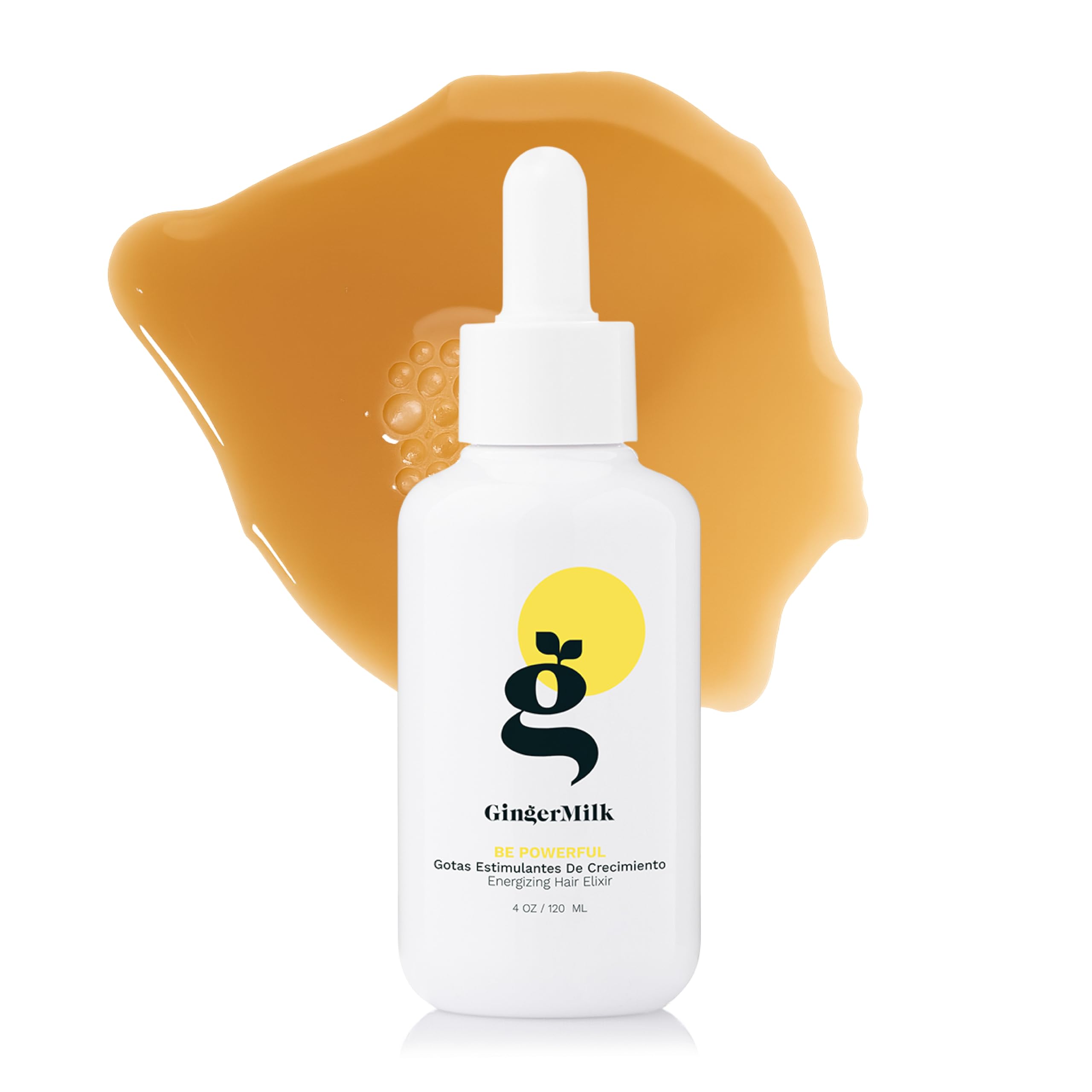 Ginger Root Extract | Growth-Stimulating Drops & Hair Loss Control | Be Powerful Serum (4 oz)
