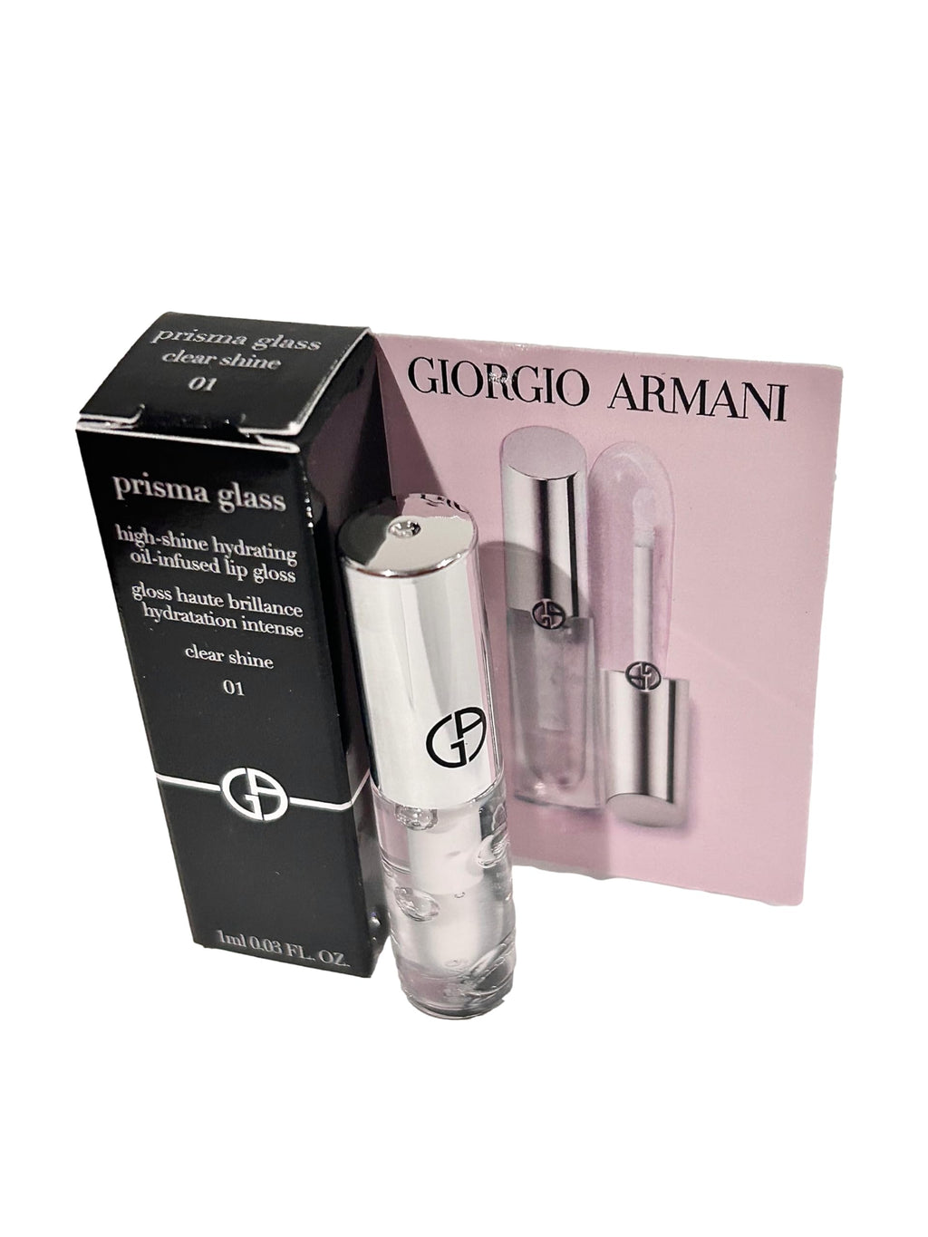 GIORGIO ARMANI Prisma Glass Clear Shine Lip Gloss #01 – 1 ml