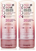 GIOVANNI 2chic Frizz Be Gone Anti-Frizz Hair Balm — Color Safe, Vegan, 5 oz (2-Pack)