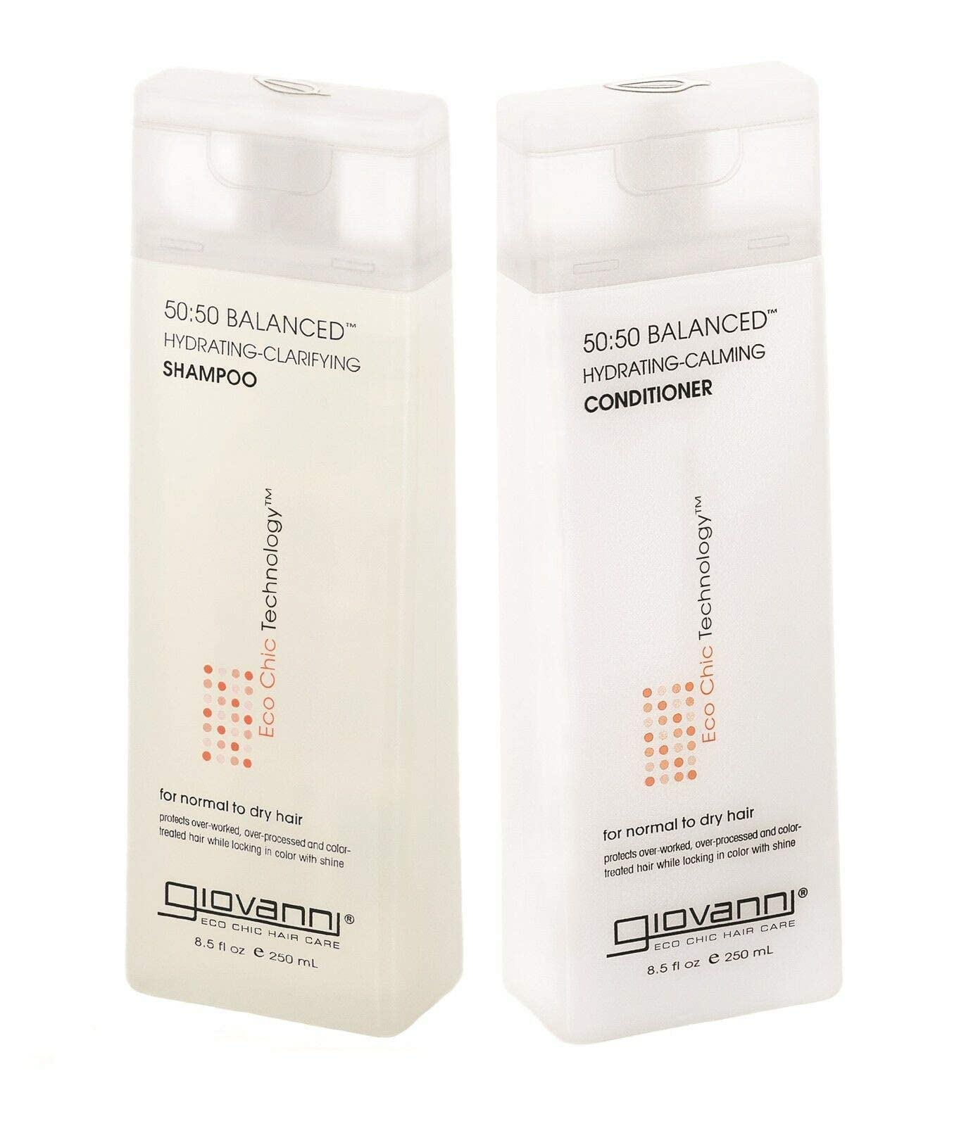 Giovanni 50-50 Hydrating Duo – Shampoo & Conditioner, 8.5 oz Each