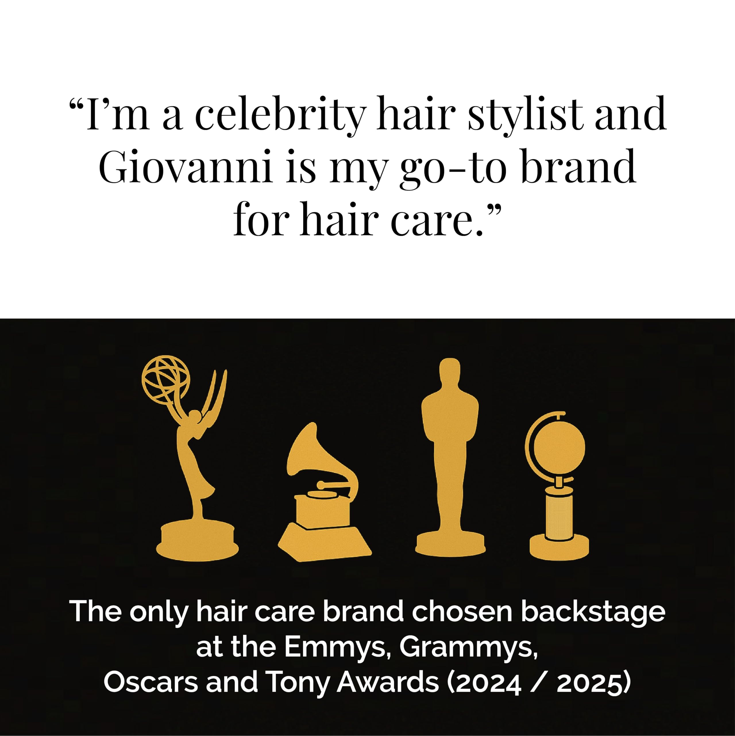 GIOVANNI 50:50 Balanced Shampoo & Conditioner Set – Hydrating, Calming, Color-Safe, Cruelty-Free (24 oz Each)