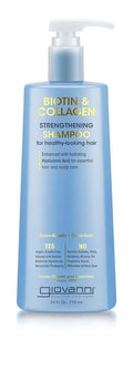 GIOVANNI Biotin & Collagen Shampoo - Strengthening, Vegan, Cruelty-Free, Color-Safe, 24 Oz