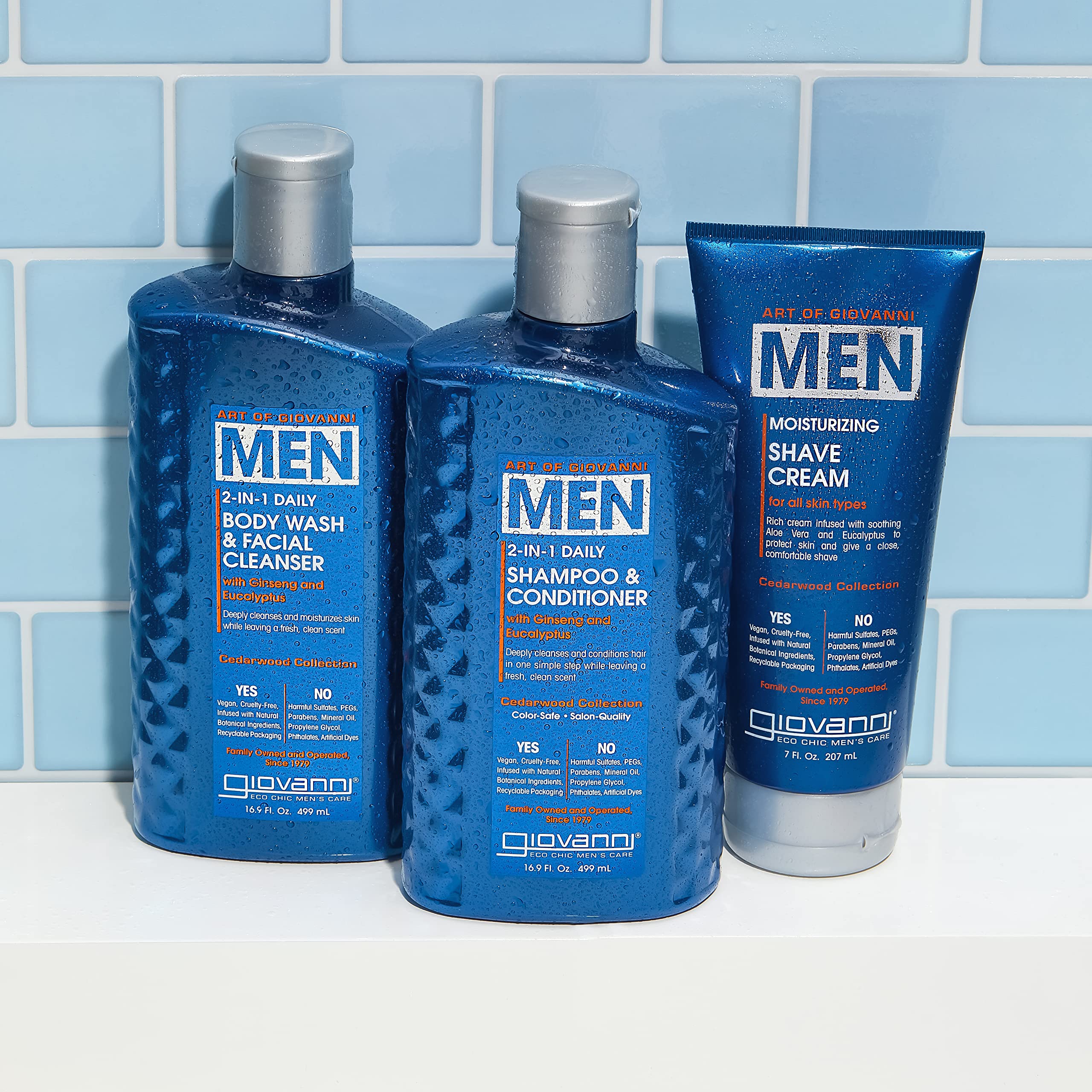 Giovanni Cream Shave Cedarwood for Men | Smooth Shave and Cedar Scent