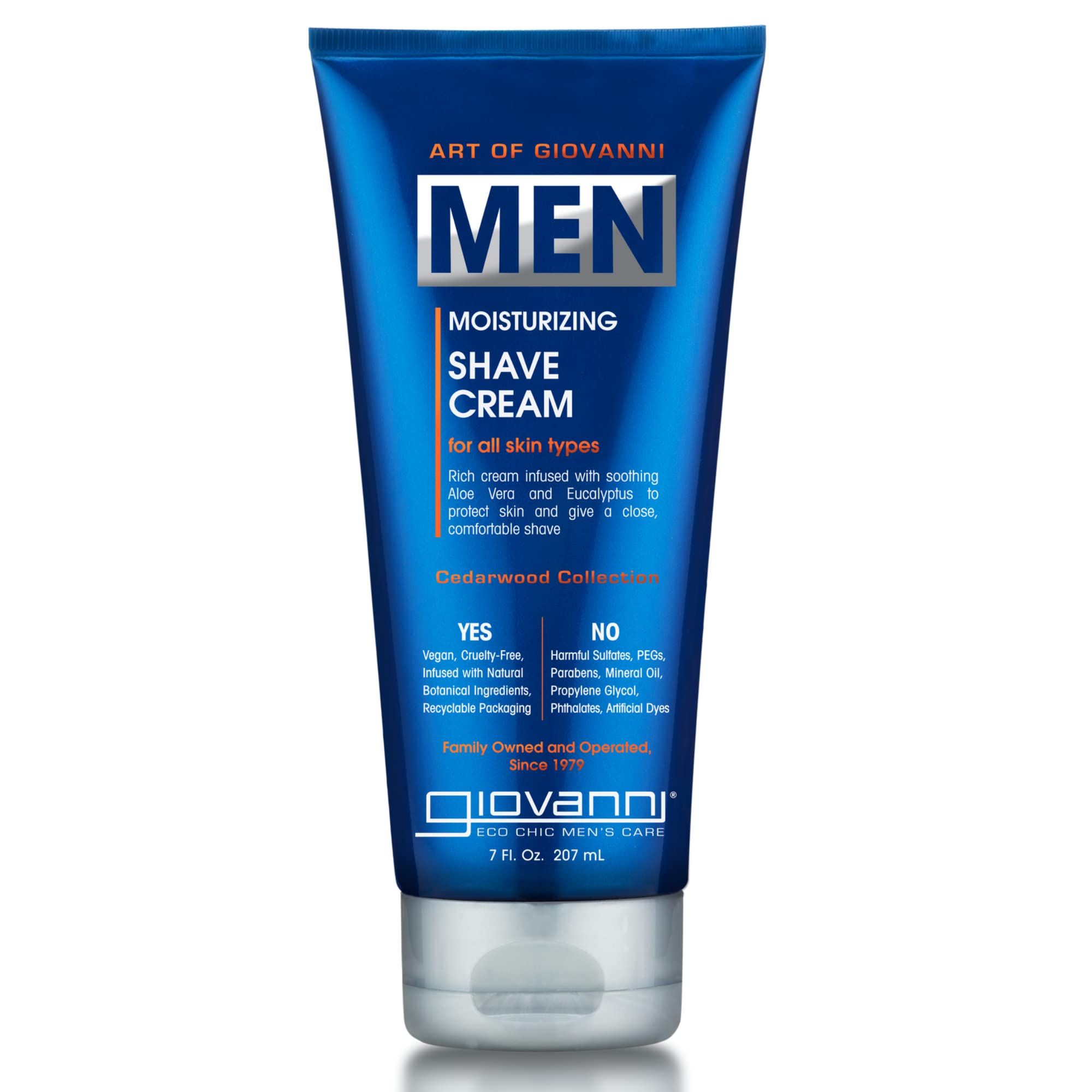 Giovanni Cream Shave Cedarwood for Men | Smooth Shave and Cedar Scent