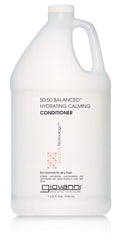 GIOVANNI Eco Chic 50:50 Balanced Hydrating-Calming Conditioner | pH Balanced, Color Safe, Sulfate Free, 128 oz