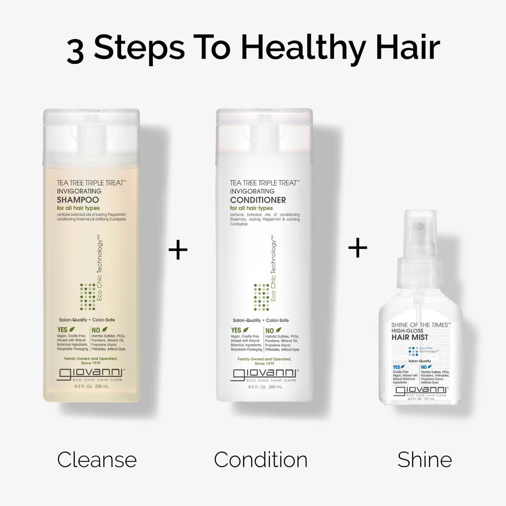 GIOVANNI Tea Tree Invigorating Shampoo – Clarifying, Color-Safe & Vegan