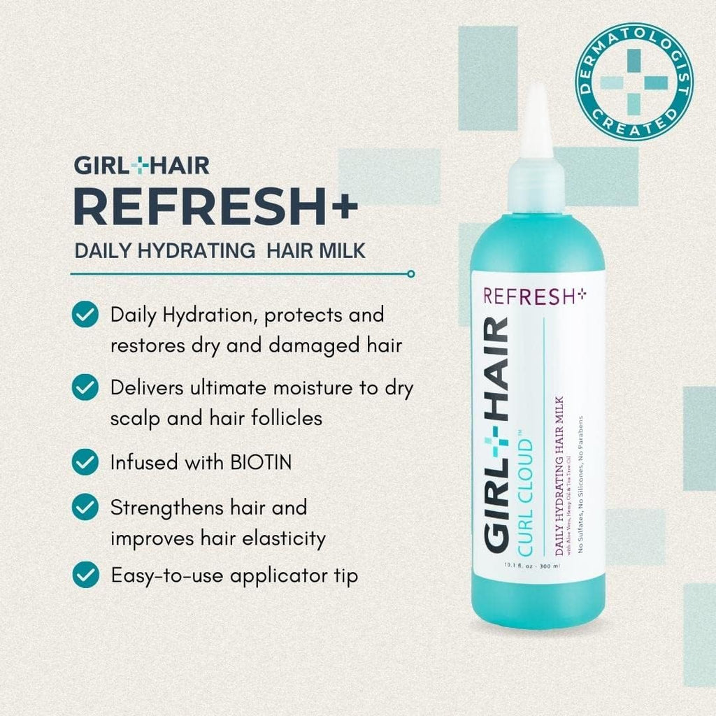 GIRL + HAIR Travel Set (3 x 3.4 fl oz) Cleanse, Nourish & Refresh – TSA-Ready