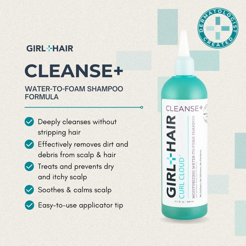 GIRL + HAIR Travel Set (3 x 3.4 fl oz) Cleanse, Nourish & Refresh – TSA-Ready