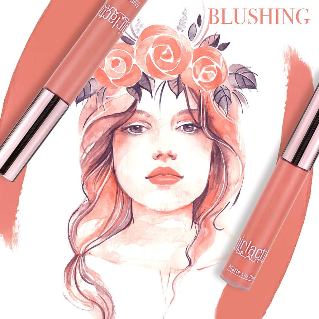Girlactik Allure Long-Lasting Matte Lip Paint – Smooth, Pigmented Lipstick (7.5 ml)