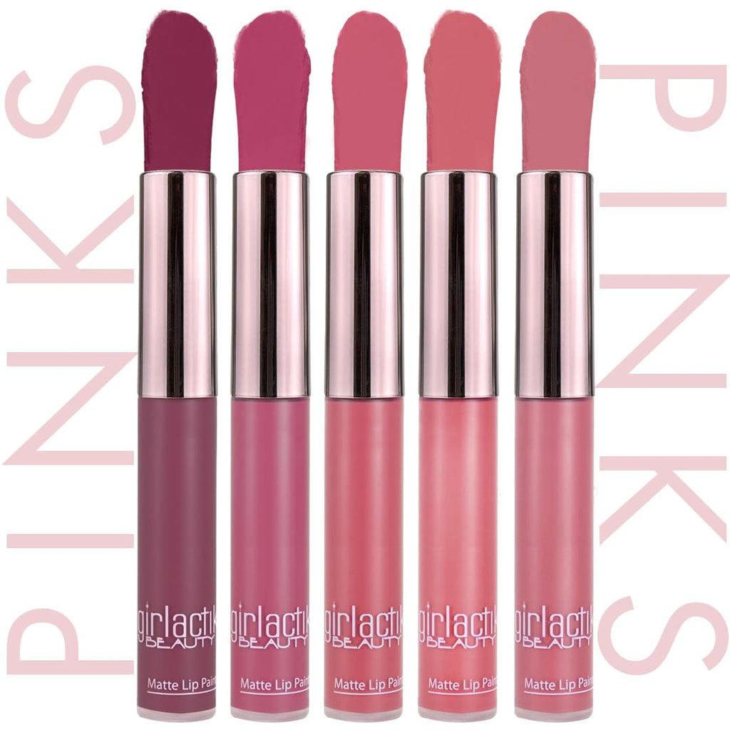 Girlactik Allure Matte Lip Paint – Long-Lasting, Lightweight Liquid Lipstick | 7.5 ml