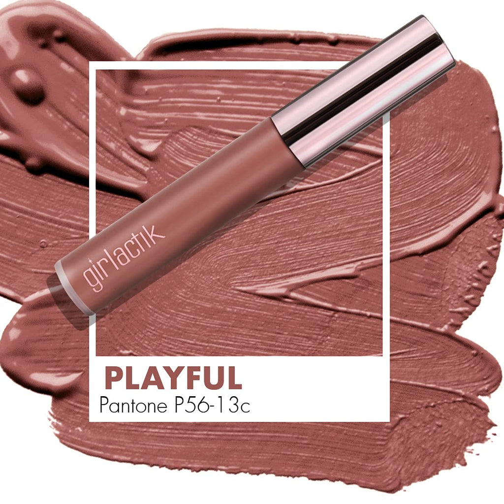 Girlactik Allure Long Lasting Matte Lip Paint – 7.5 ml | Smooth, Pigmented, Lightweight