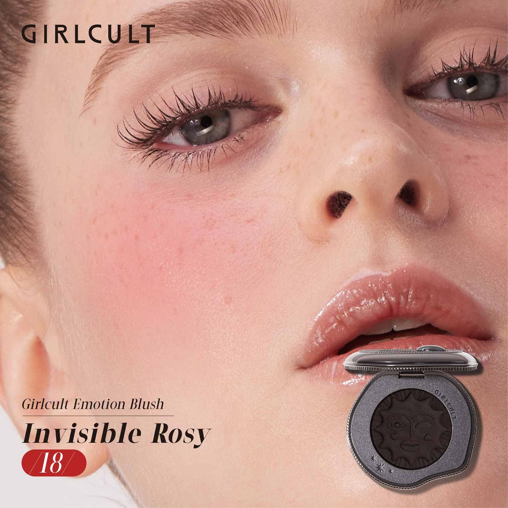 GIRLCULT Cream-to-Powder Blush – Soft Matte Cream Blush for Natural Flush (#18)