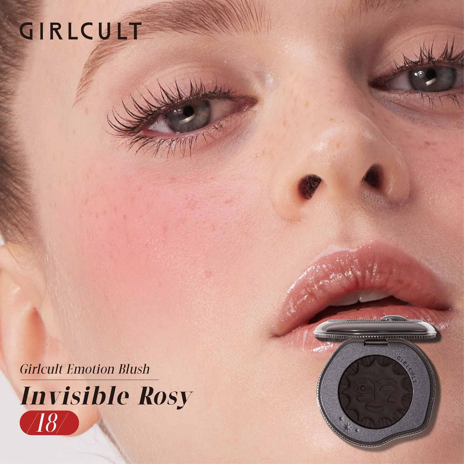 GIRLCULT Cream-to-Powder Blush – Soft Matte Cream Blush for Natural Flush (#18)
