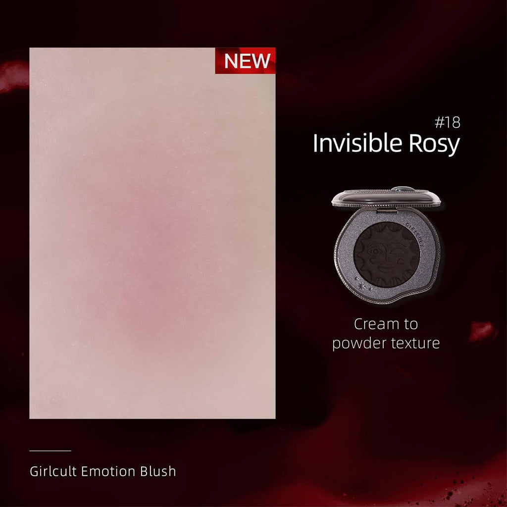 GIRLCULT Cream-to-Powder Blush – Soft Matte Cream Blush for Natural Flush (#18)