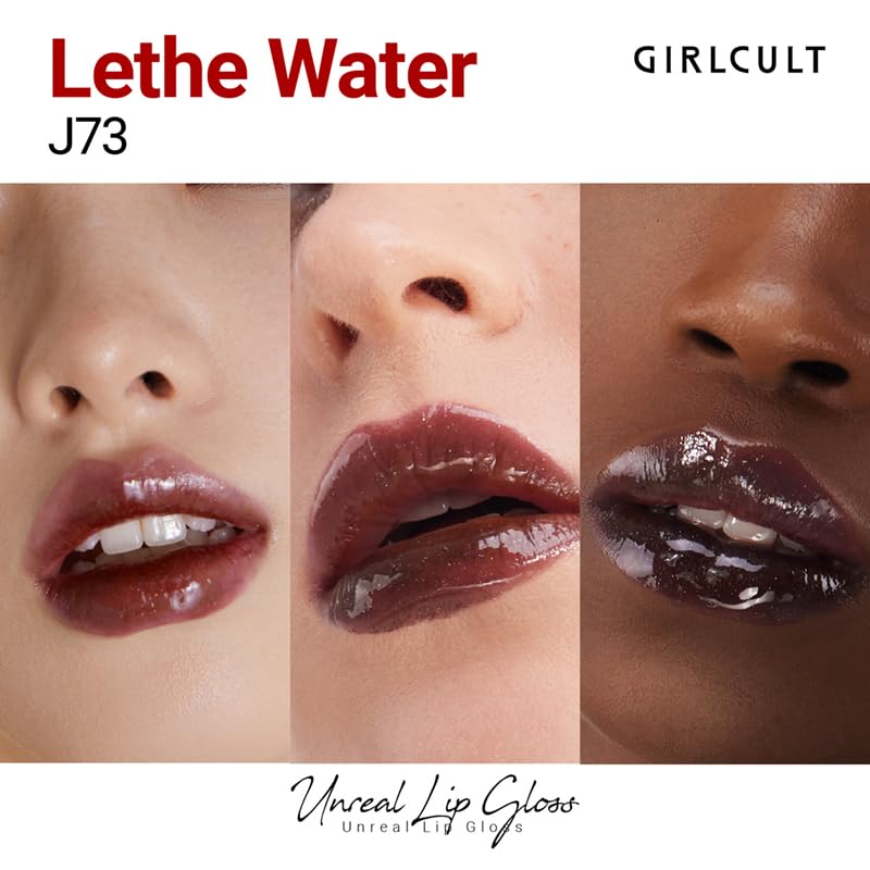 GIRLCULT Glass Shine Lip Gloss – Non-Sticky Hydrating Lip Stain with High-Shine Finish