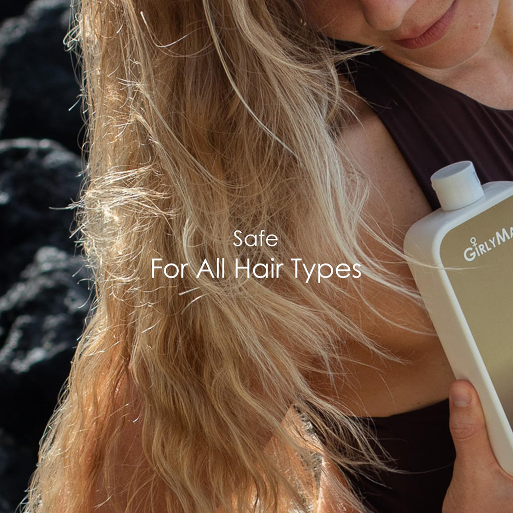 GirlyMan Natural Non-Toxic Shampoo – Olive Oil, Argan Oil & Biotin | Unscented