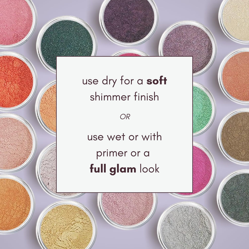 Giselle Cosmetics Crushed Diamond Tan Eye Shadow – Loose Glitter Mineral Palette