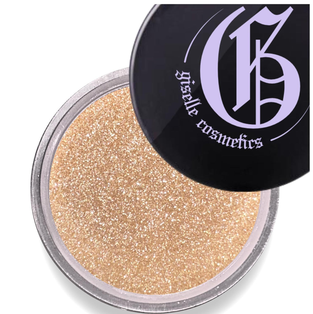 Giselle Cosmetics Crushed Diamond Tan Eye Shadow – Loose Glitter Mineral Palette