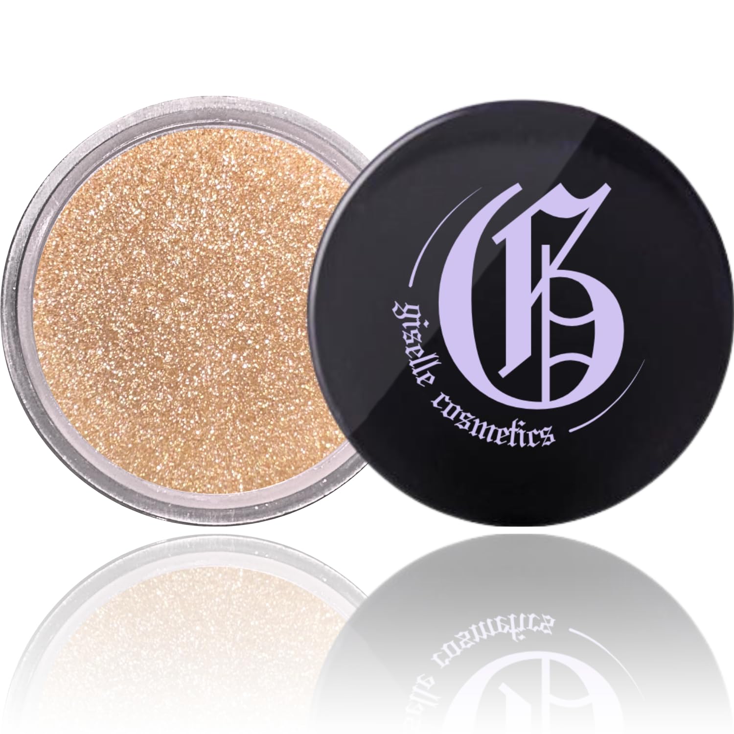 Giselle Cosmetics Crushed Diamond Tan Eye Shadow – Loose Glitter Mineral Palette