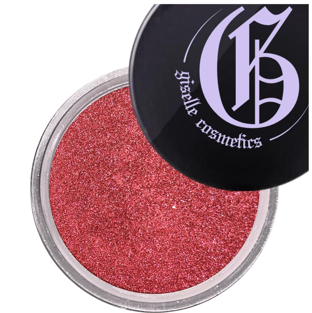 Giselle Cosmetics Crushed Ruby Mineral Powder Eyeshadow Palette - Organic Shimmer and Highlighter
