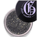 Giselle Cosmetics Diamond Coal Eye Shadow – Organic Mineral Glitter, Talc-Free Black & Silver Duochrome