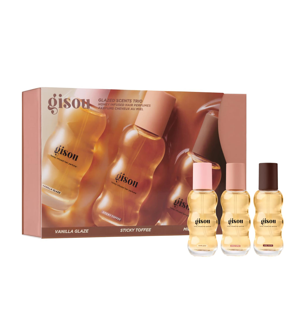 Gisou Hair Perfume Mini Variety Pack – 3 Scents, 15ml Each (0.5 fl oz)
