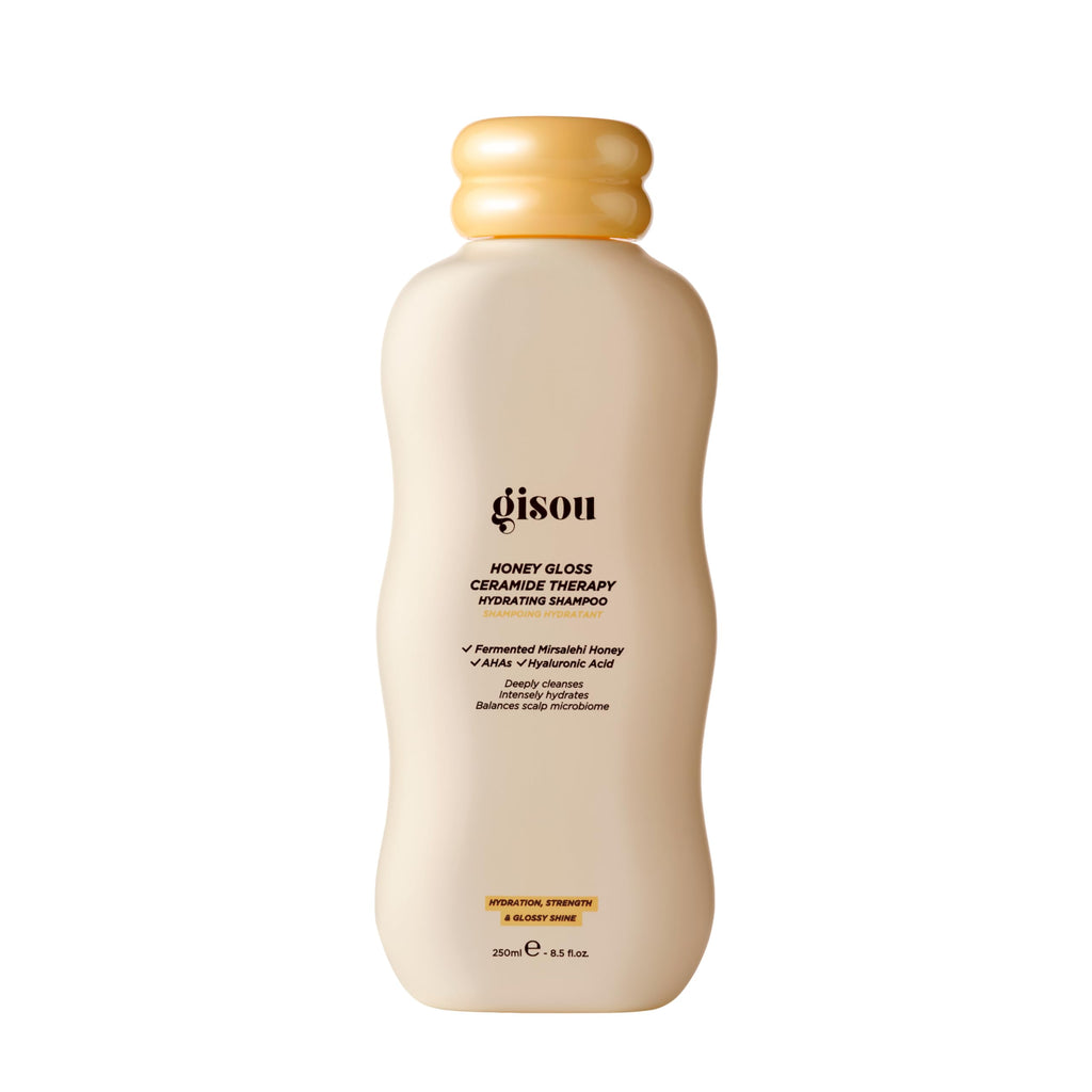 Gisou Honey Gloss Ceramide Therapy Hydrating Shampoo – Deep Cleanse, Hydration & Shine with Fermented Mirsalehi Honey