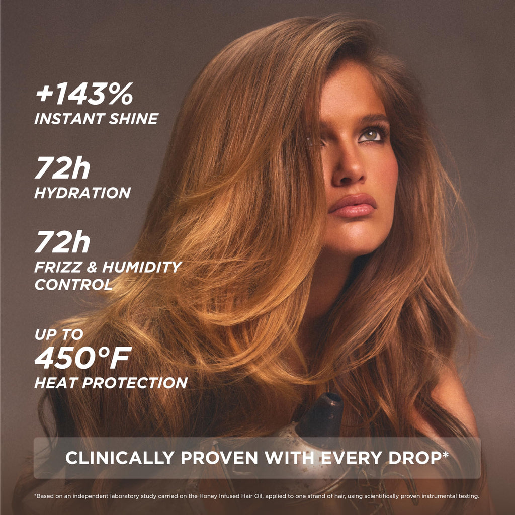 Gisou Honey Infused Hair Oil – Hydration, Shine & Frizz Control for All Hair Types | 1.7 Fl Oz