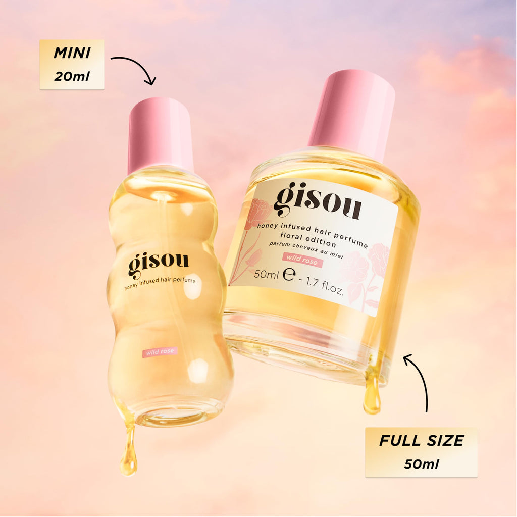 Gisou Honey Infused Hair Perfume Mini – Mirsalehi Honey & Argan Oil, Wild Rose