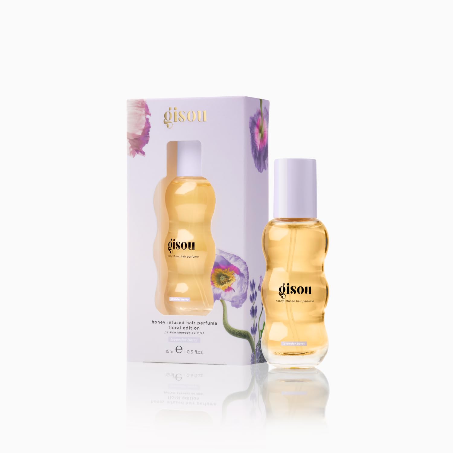 Gisou Honey Infused Hair Perfume Mini – Lavender Berry Scent with Mirsalehi Honey & Argan Oil, 0.5 fl oz
