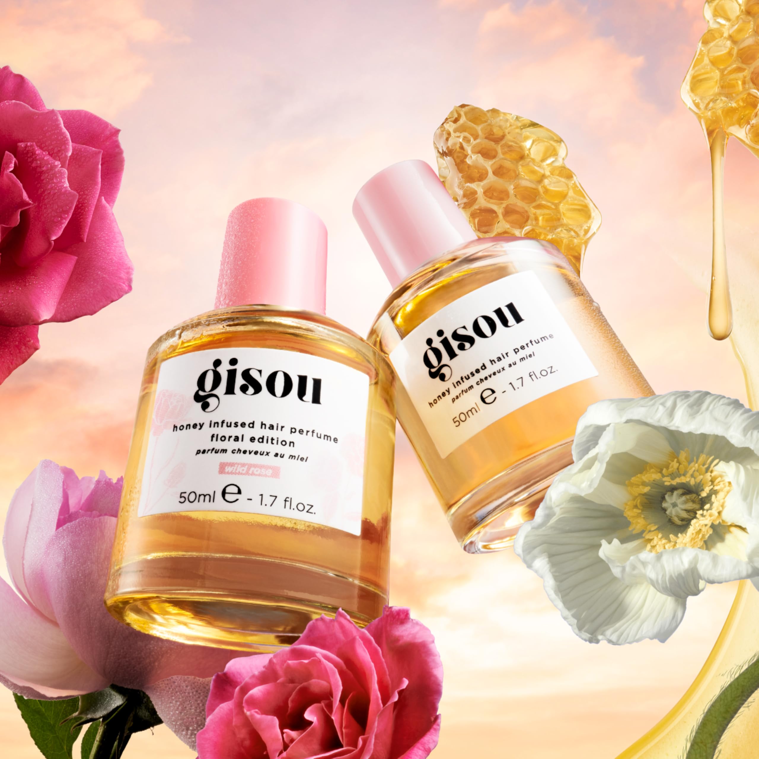 Gisou Honey Infused Hair Perfume – Long-Lasting Fragrance with Mirsalehi Honey & Argan Oil