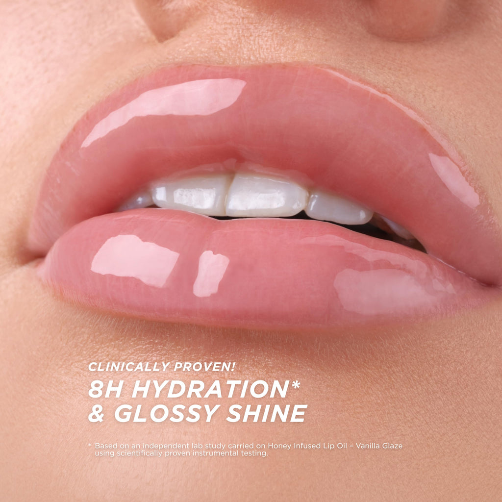 Gisou Honey Infused Lip Oil – Ultra-Hydrating Glossy Lip Moisturizer (Mango Passion Punch)