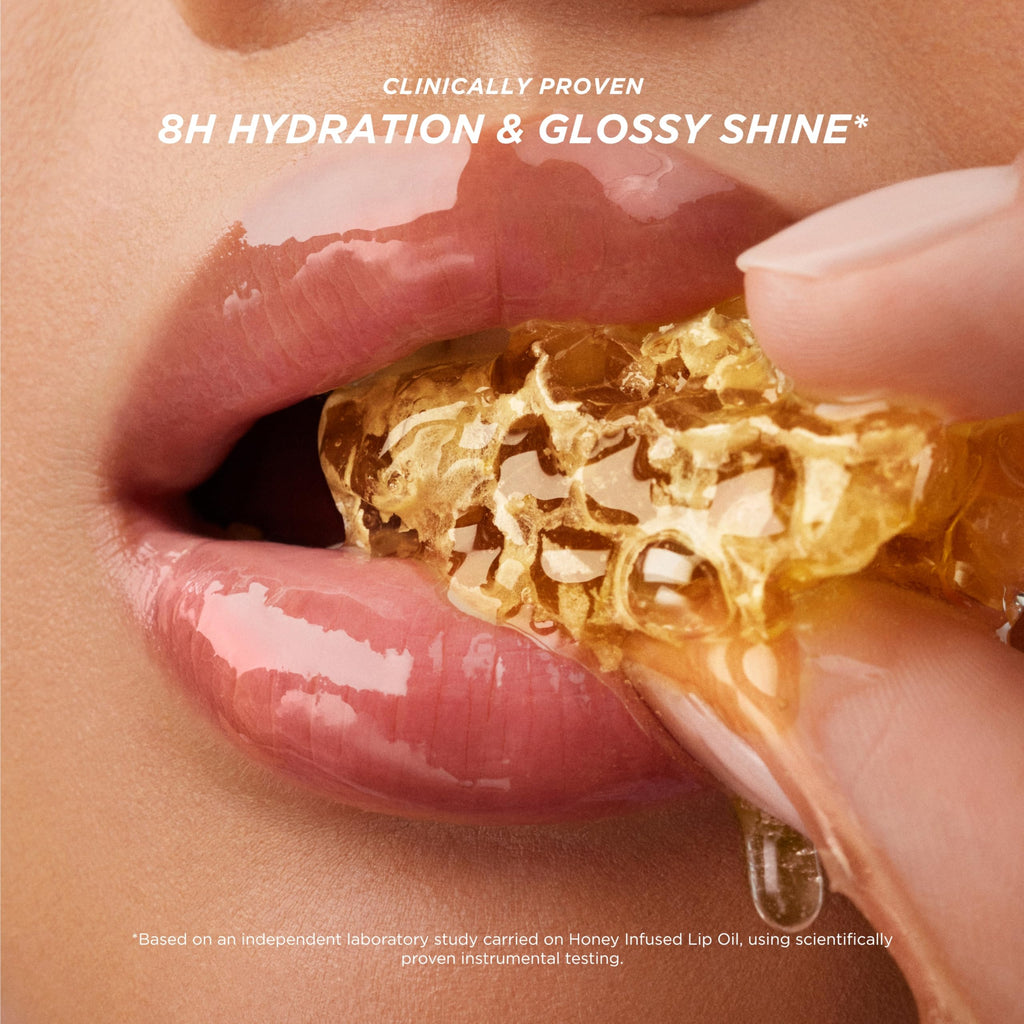 Gisou Honey Infused Hydrating Lip Oil – Fresh Honey | Nourishing Lip Moisturizer
