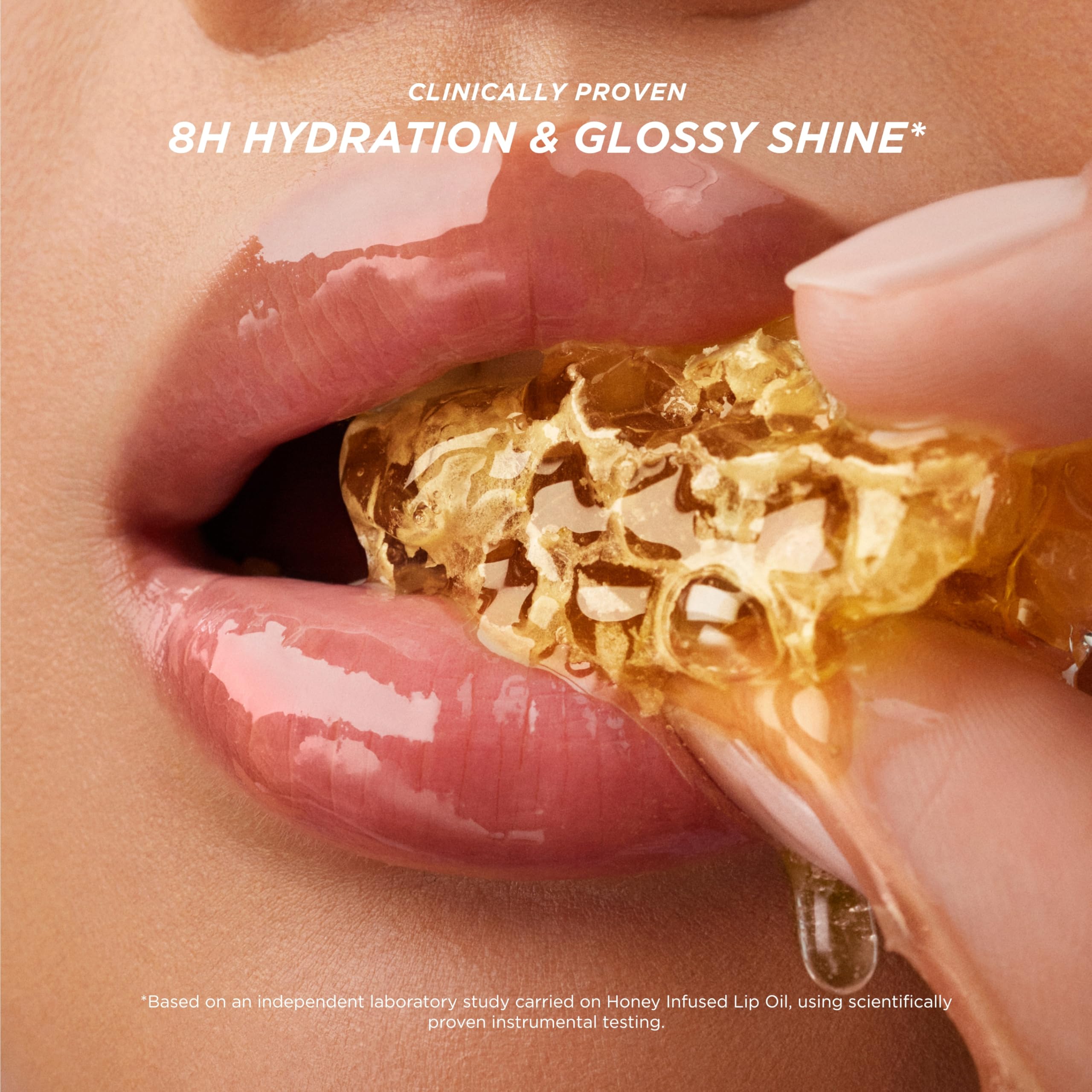 Gisou Honey Infused Hydrating Lip Oil – Fresh Honey | Nourishing Lip Moisturizer