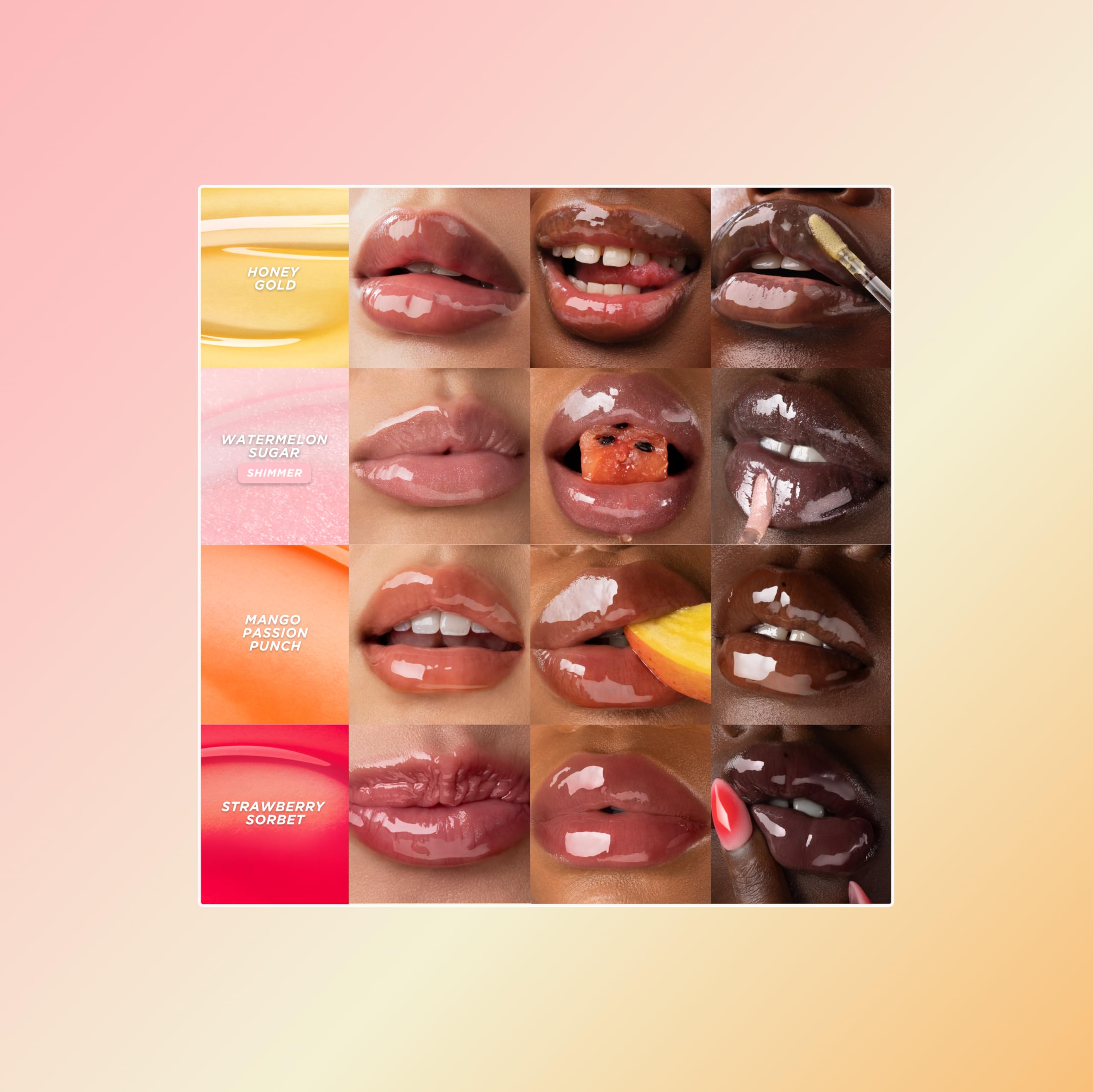 Gisou Honey Infused Hydrating Lip Oil – Fresh Honey | Nourishing Lip Moisturizer