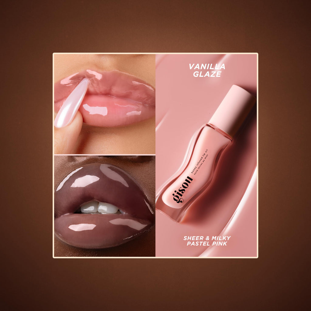 Gisou Honey Infused Lip Oil – Ultra-Hydrating Glossy Lip Moisturizer (Mango Passion Punch)