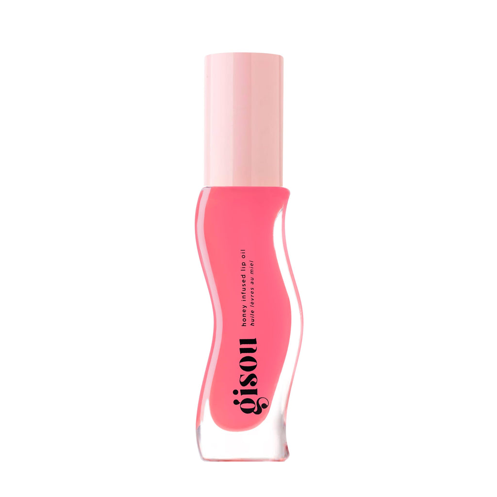 Gisou Honey Infused Hydrating Lip Oil Raspberry Swirl | Nourishing Lip Moisturizer 8ml