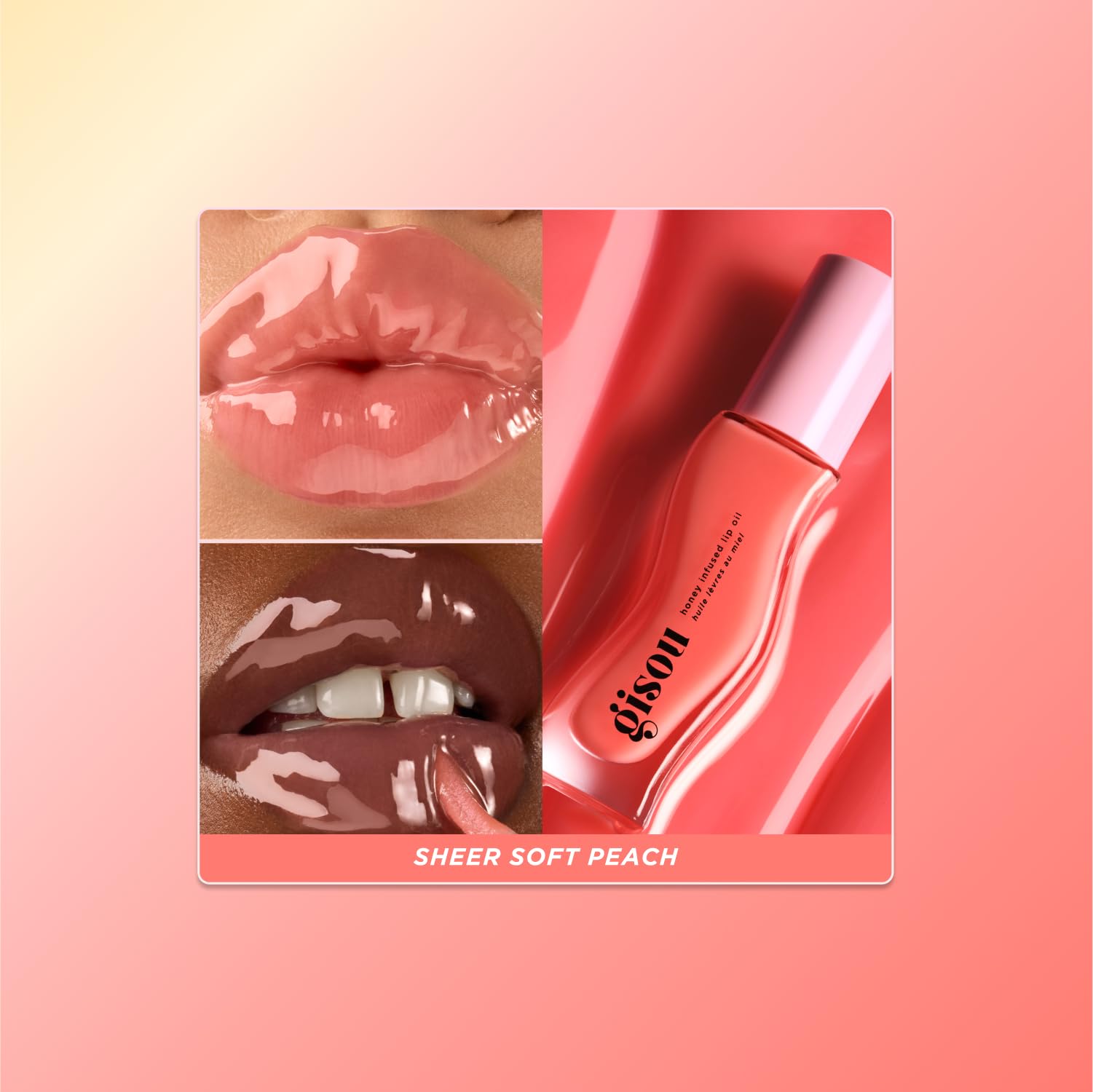 Gisou Honey Infused Lip Oils – Gloss Hour Edition | Hydrating, Non-Sticky Lip Gloss Set