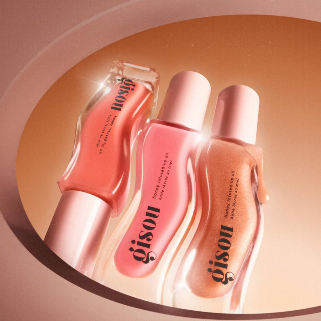 Gisou Honey Infused Lip Oils – Gloss Hour Edition | Hydrating, Non-Sticky Lip Gloss Set
