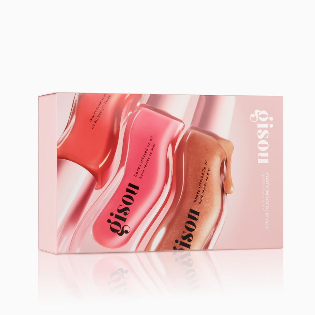 Gisou Honey Infused Lip Oils – Gloss Hour Edition | Hydrating, Non-Sticky Lip Gloss Set