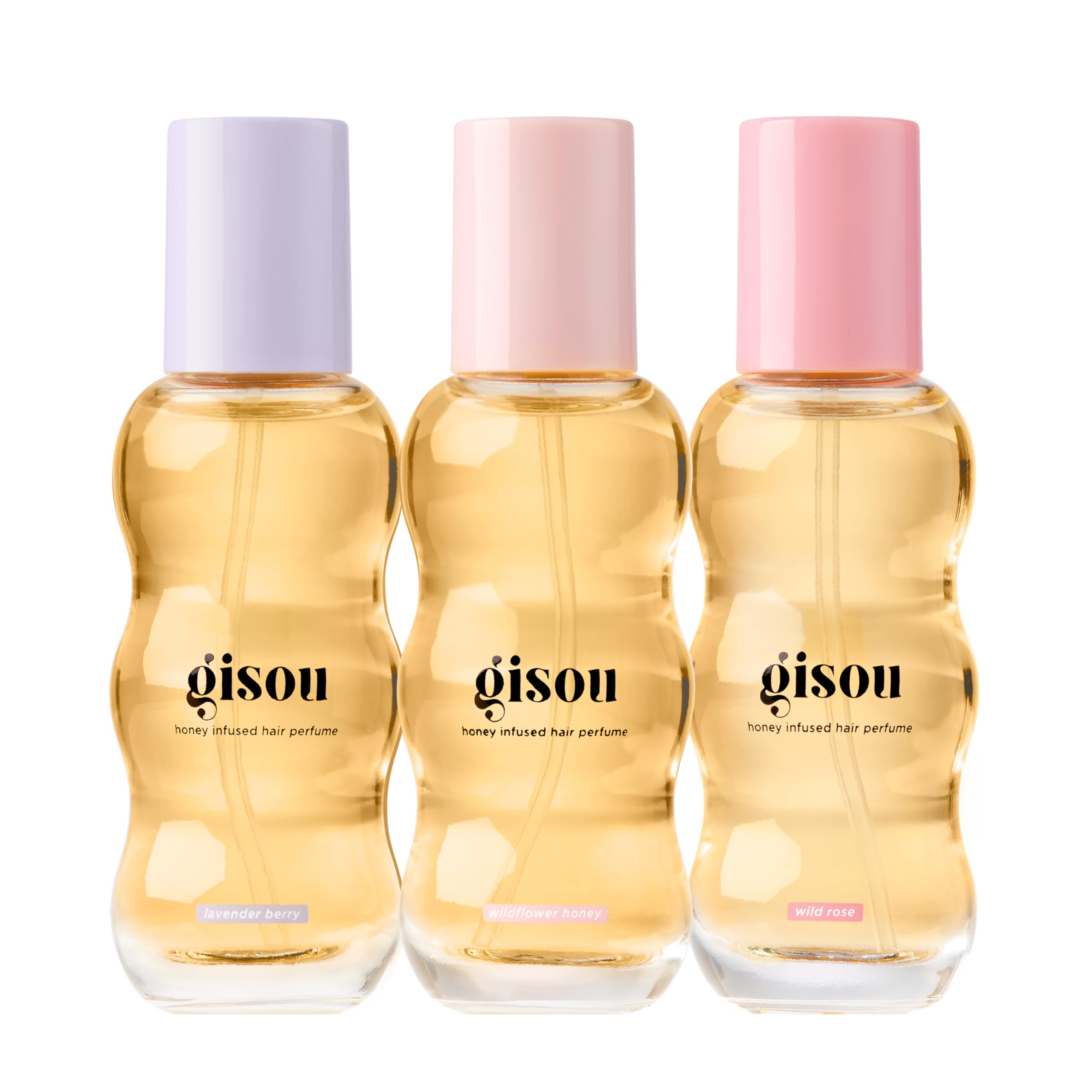 Gisou Take Me With You Spritz Set – 3 Mini Honey-Infused Hair Perfumes