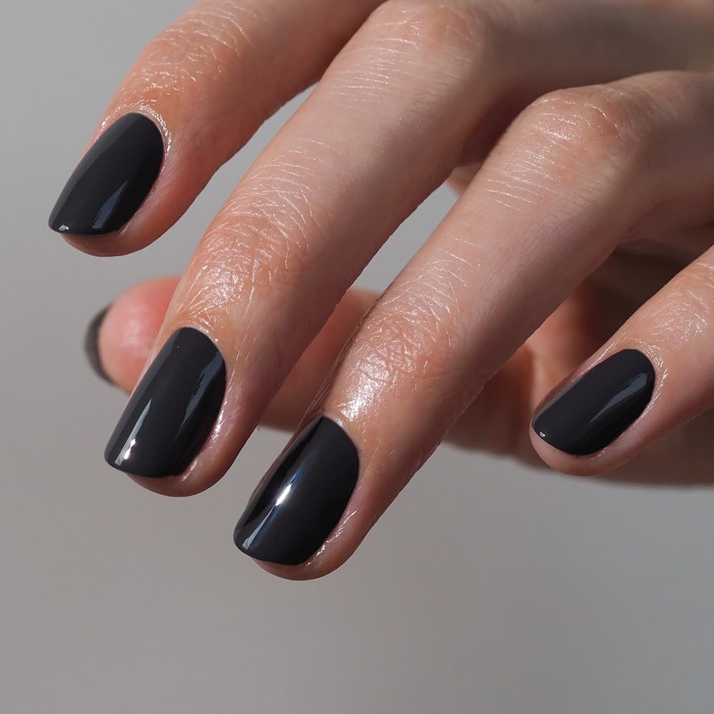 Gitti Plant-Based Nail Polish – Midnight Grey No. 184 (0.5 fl oz) | 30-Free, Cruelty-Free