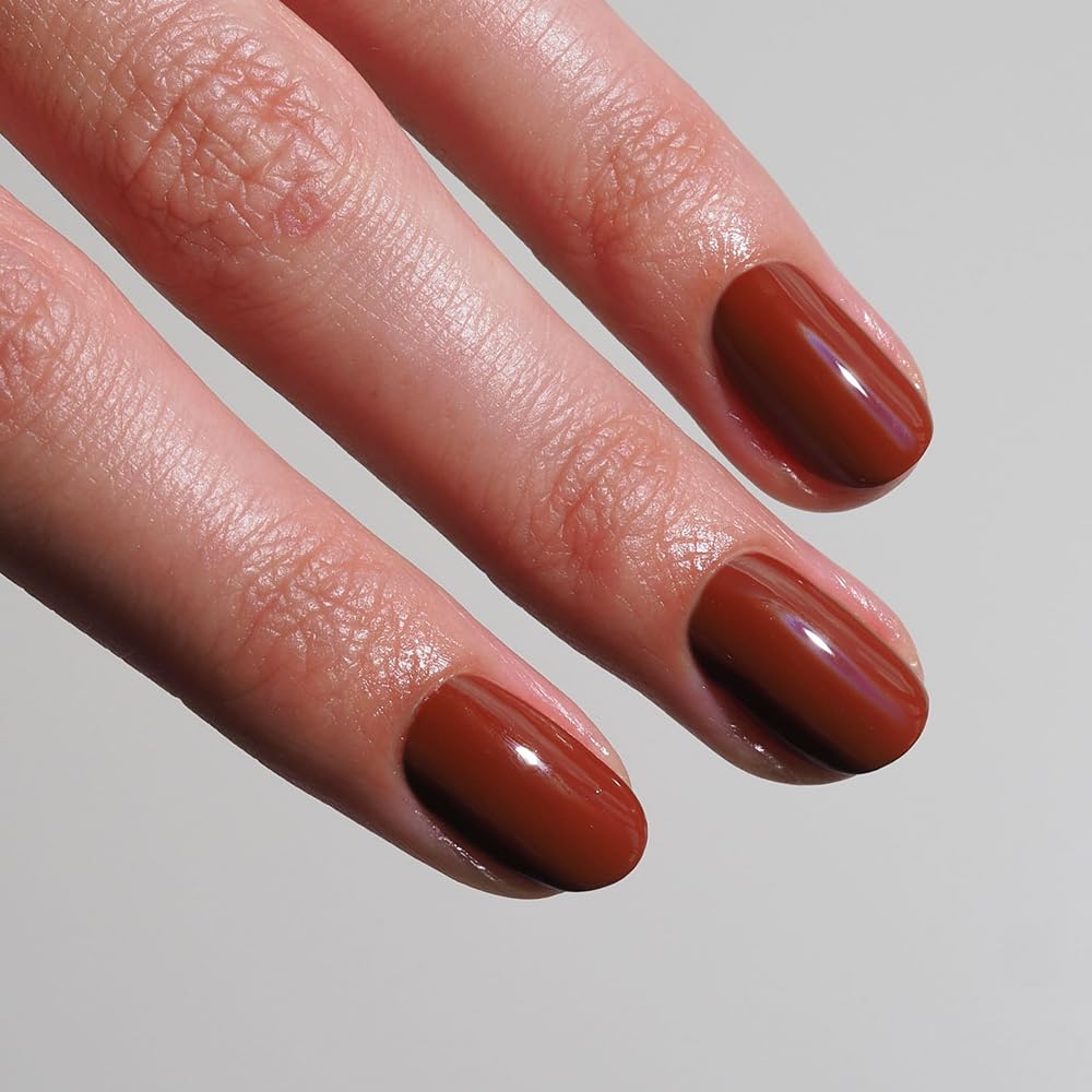 gitti Plant-based Nail Polish No. 014 Rustic Ember – 30-Free, Vegan, Cruelty-Free, Glossy Color (0.5 fl oz)