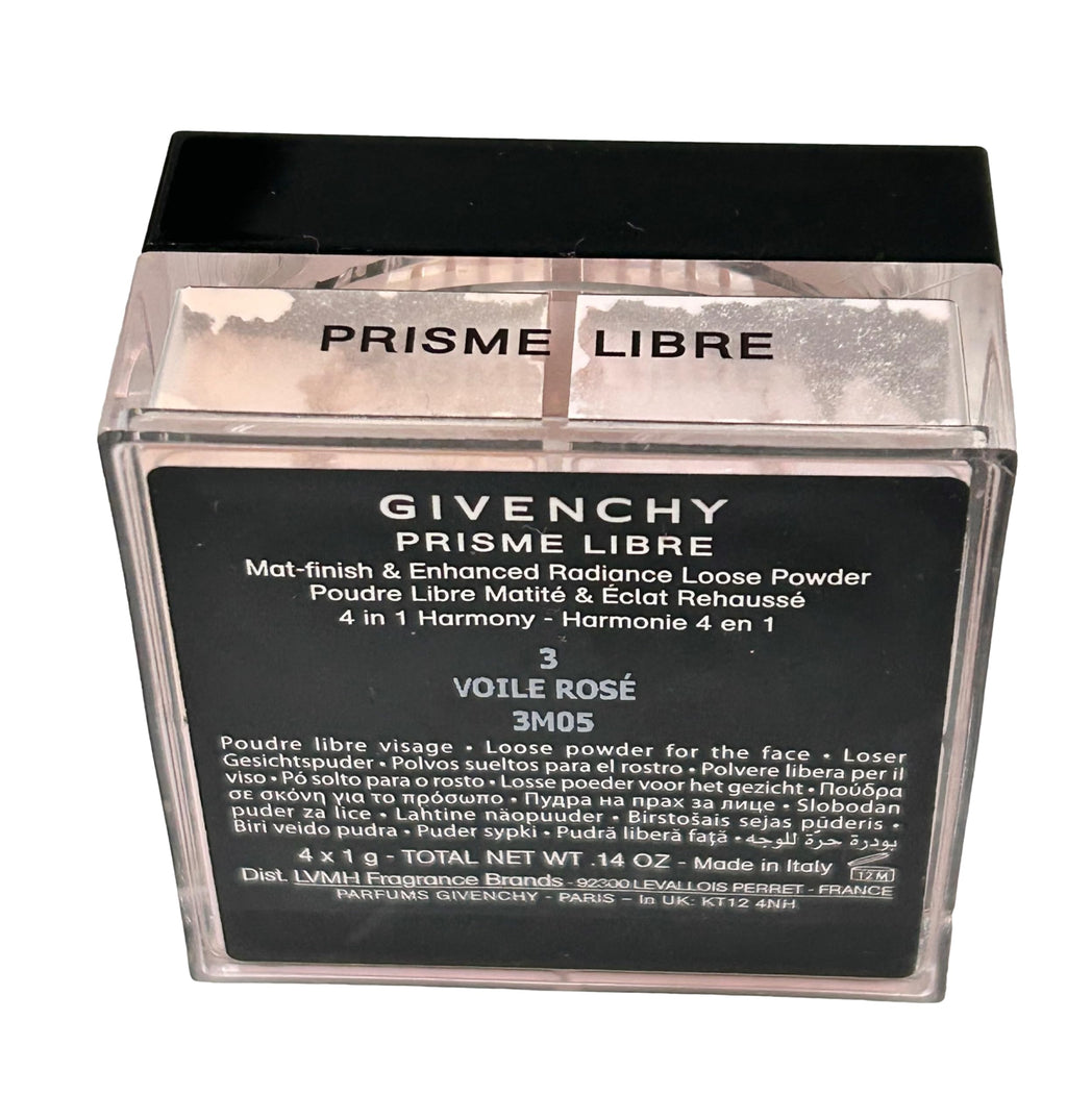 Givenchy Prisme Libre Loose Powder – Mat-Finish 4x1g Voile Rose #3 (New, No Box)