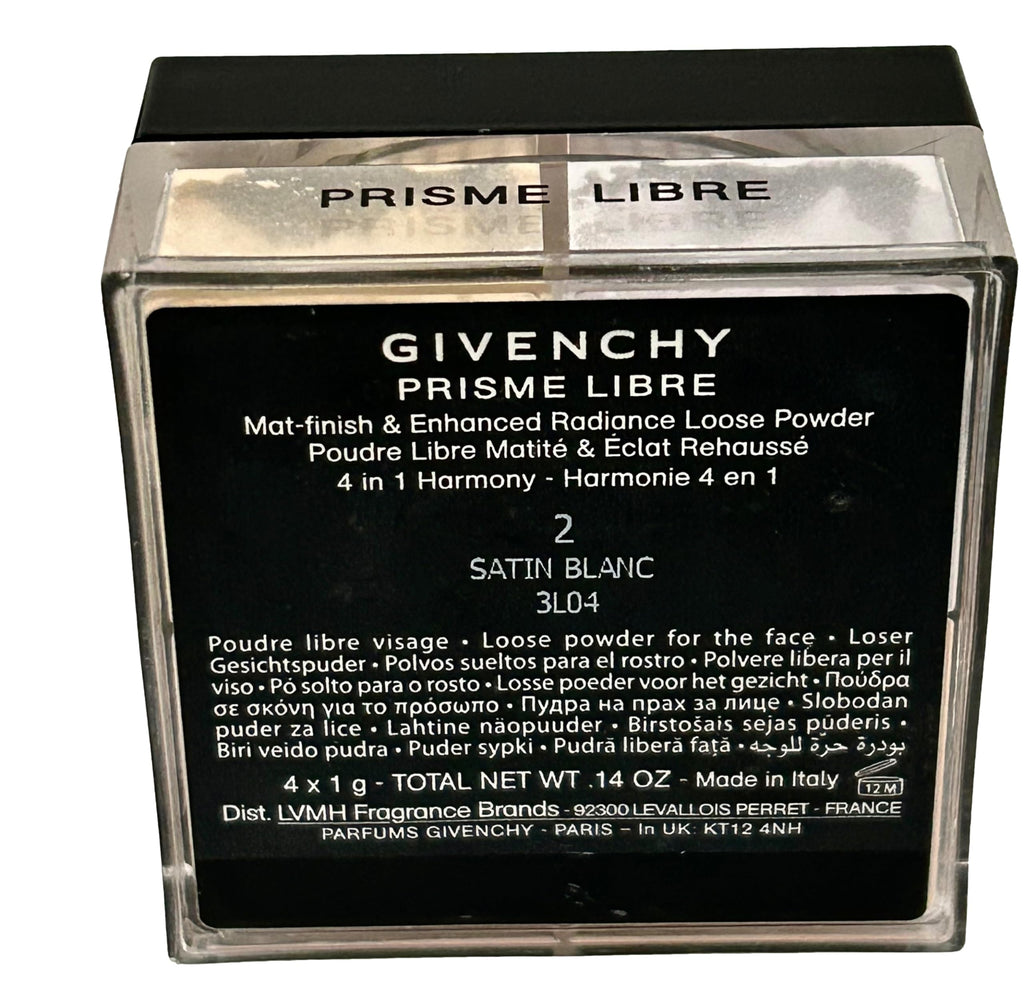 Givenchy Prisme Libre Loose Powder Harmony 4x1g – Satin Blanc #2 Matte Finish